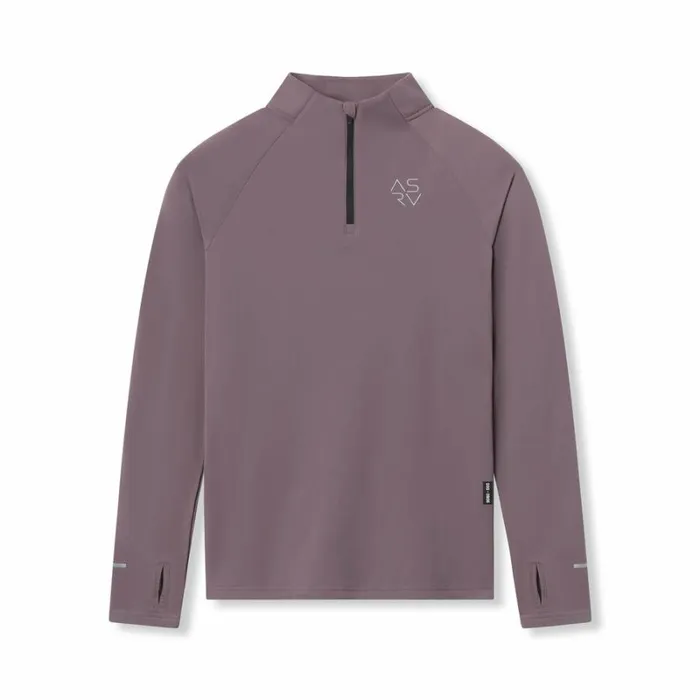 ASRV Long Sleeves Men Thermal Training Quarter Zip Moonscape 034cyber034
