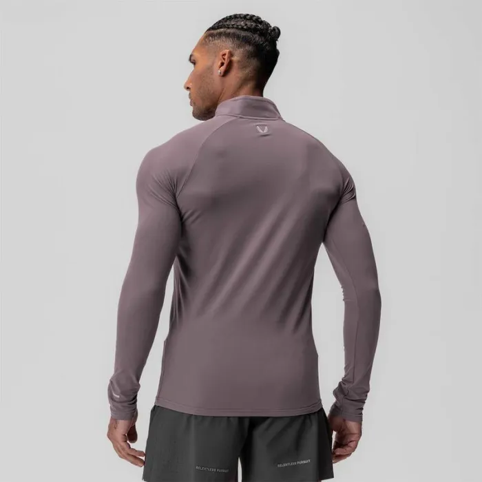 ASRV Long Sleeves Men Thermal Training Quarter Zip Moonscape 034cyber034