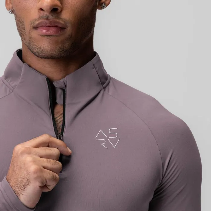 ASRV Long Sleeves Men Thermal Training Quarter Zip Moonscape 034cyber034