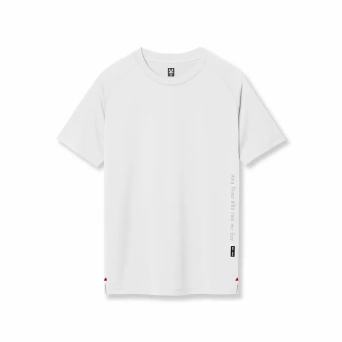 ASRV Short Sleeves Men 3DLite 20 Lycra Fitted Tee White 034otwr034
