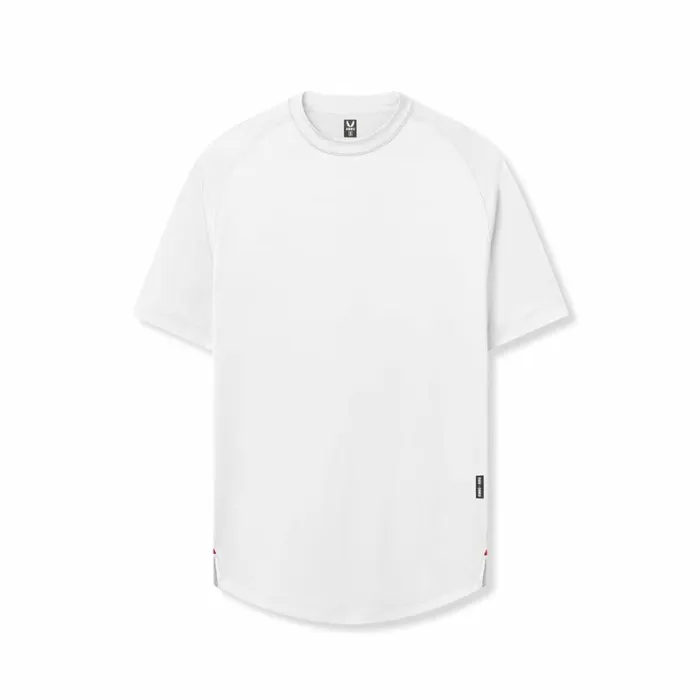 ASRV Short Sleeves Men AeroSilver Established Tee White