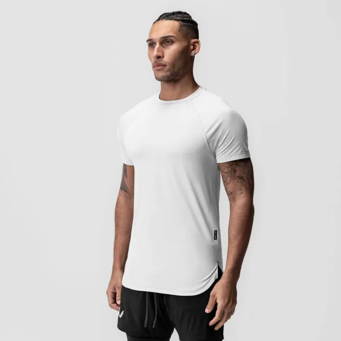 ASRV Short Sleeves Men AeroSilver Established Tee White