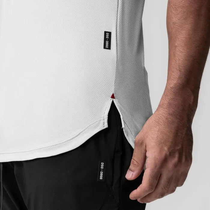 ASRV Short Sleeves Men AeroSilver Established Tee White