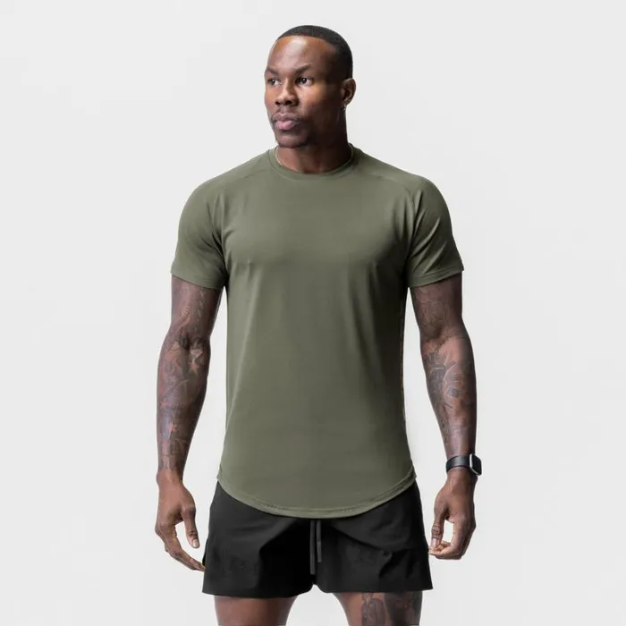 ASRV Short Sleeves Men Core Mesh Established Tee Olive