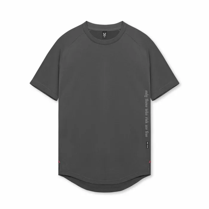 ASRV Short Sleeves Men Core Mesh Established Tee Space Grey