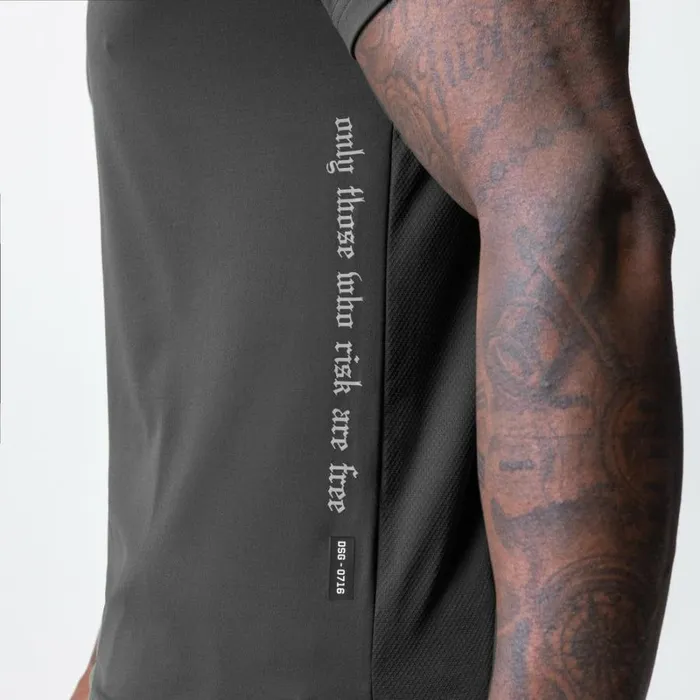 ASRV Short Sleeves Men Core Mesh Established Tee Space Grey