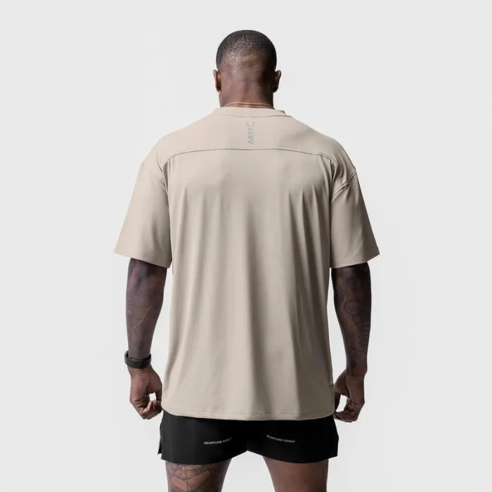 ASRV Short Sleeves Men Core Mesh Oversized Tee Chai