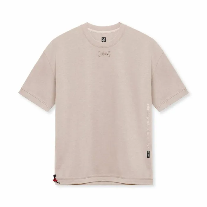 ASRV Short Sleeves Men CottonPlus Heavyweight Oversized Cinch Tee Chai
