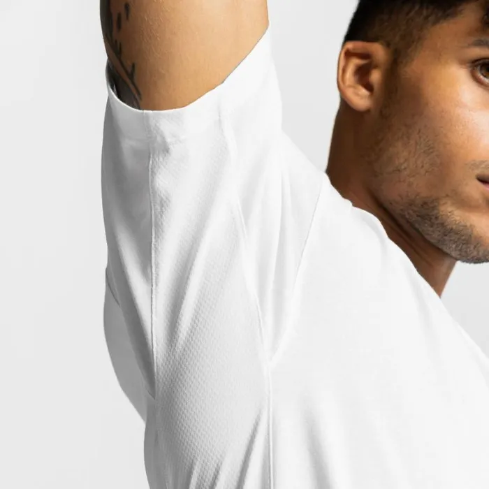 ASRV Short Sleeves Men CottonPlus Vented Tee White