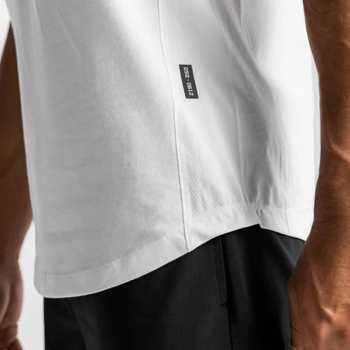 ASRV Short Sleeves Men CottonPlus Vented Tee White