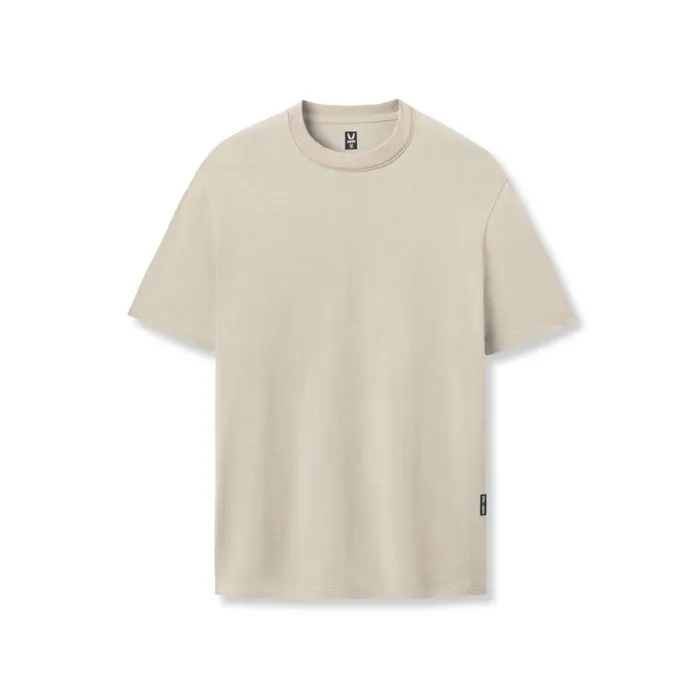 ASRV Short Sleeves Men Supima Essential Tee Sand Smoke
