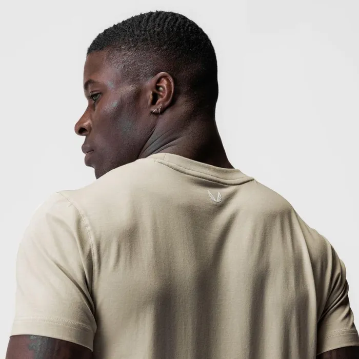 ASRV Short Sleeves Men Supima Essential Tee Sand Smoke