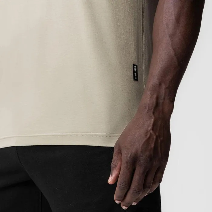 ASRV Short Sleeves Men Supima Essential Tee Sand Smoke