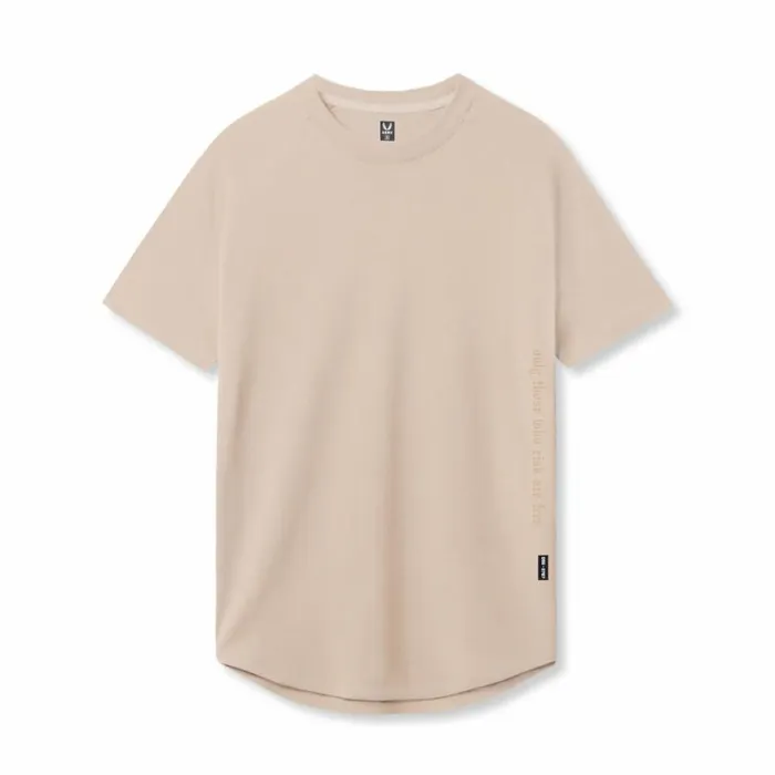 ASRV Short Sleeves Men Supima Established Tee Beige