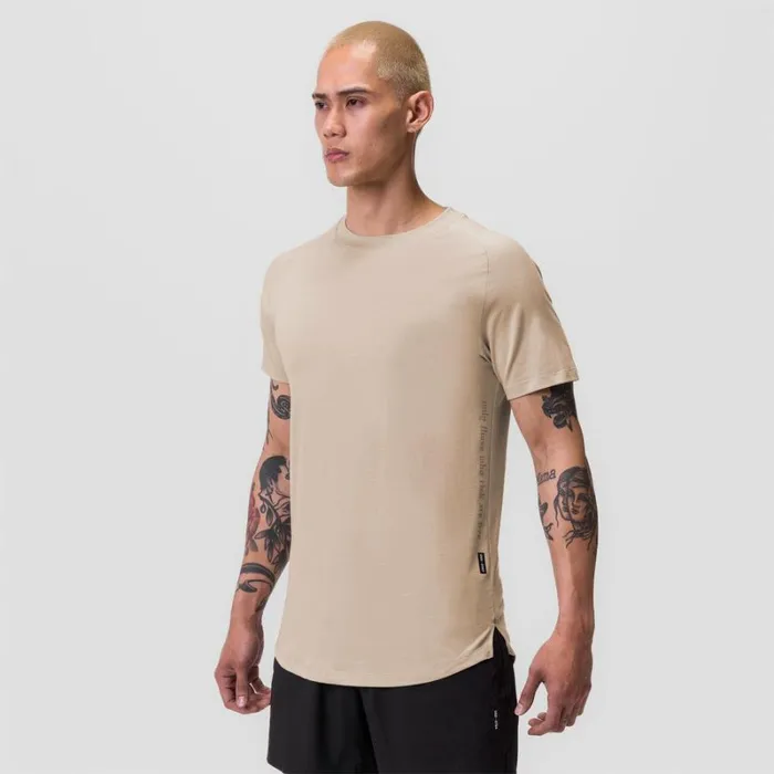 ASRV Short Sleeves Men Supima Established Tee Beige
