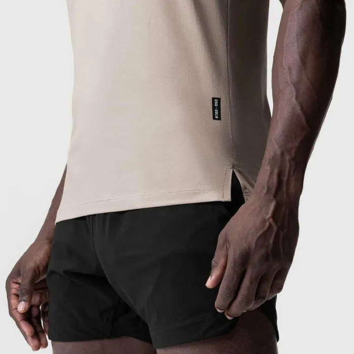 ASRV Short Sleeves Men Supima Fitted Tee Chai