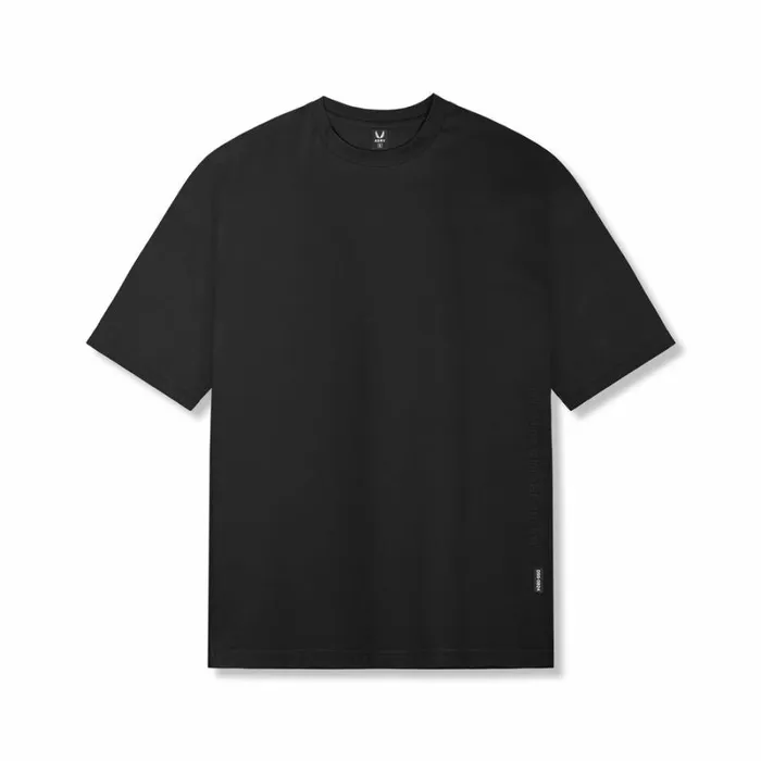 ASRV Short Sleeves Men Supima Oversized Tee Black