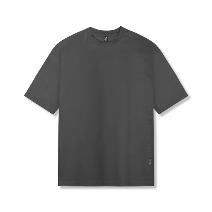 ASRV Short Sleeves Men Supima Oversized Tee Space Grey