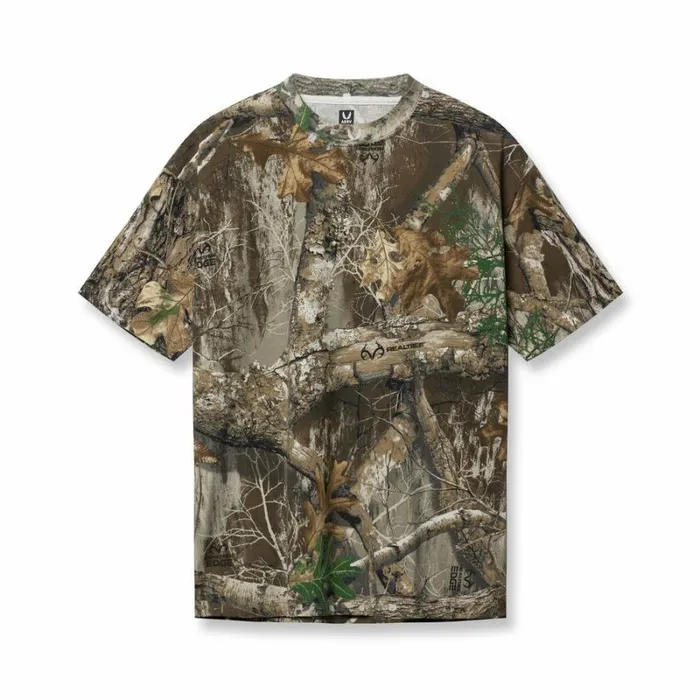 ASRV Short Sleeves Men Tech Essential Relaxed Tee Realtree Camo