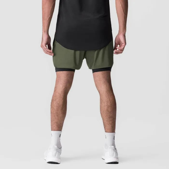 ASRV Shorts Men AeroSilver 5034 Liner Short Olive 034white Wings034black