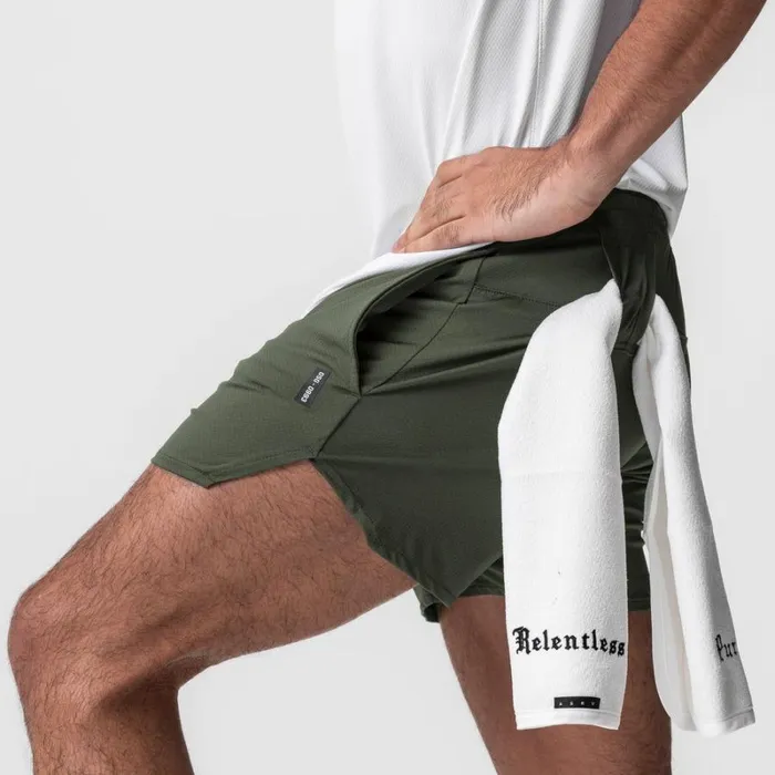 ASRV Shorts Men AeroSilver 5034 Linerless Short Olive