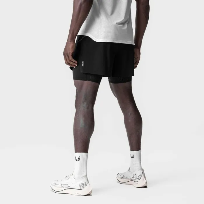 ASRV Shorts Men Aerotex 4034 High Split Liner Short Blackblack