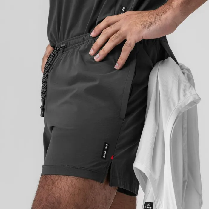 ASRV Shorts Men Aerotex 5034 Training Short Space Grey