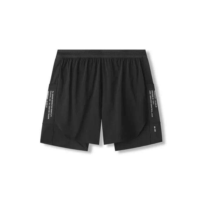 ASRV Shorts Men Aerotex Hybrid Liner Short Blackblack