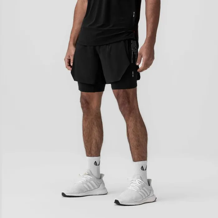 ASRV Shorts Men Aerotex Hybrid Liner Short Blackblack
