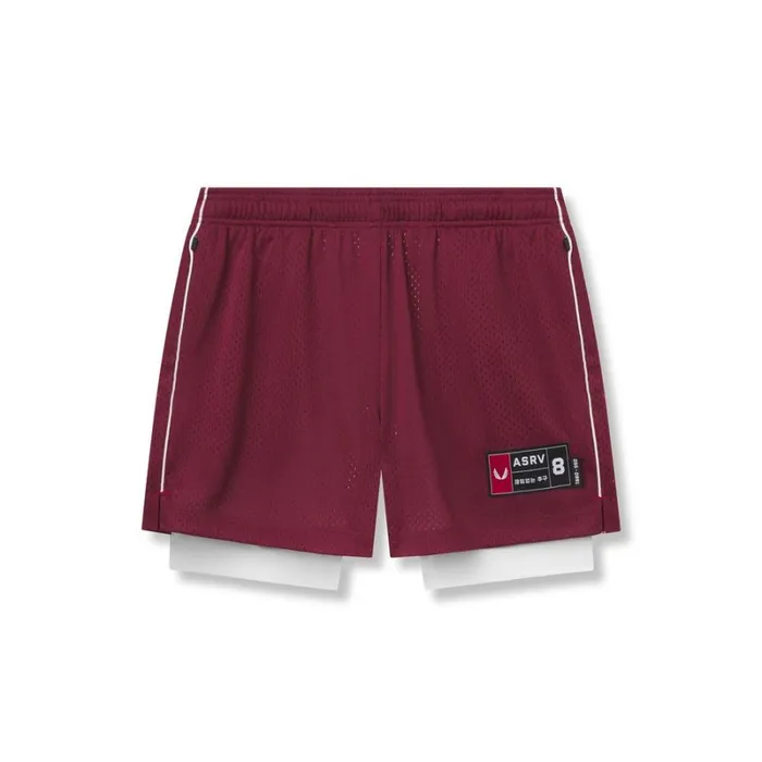 ASRV Shorts Men IonMesh 5034 Liner Short Crimson Red