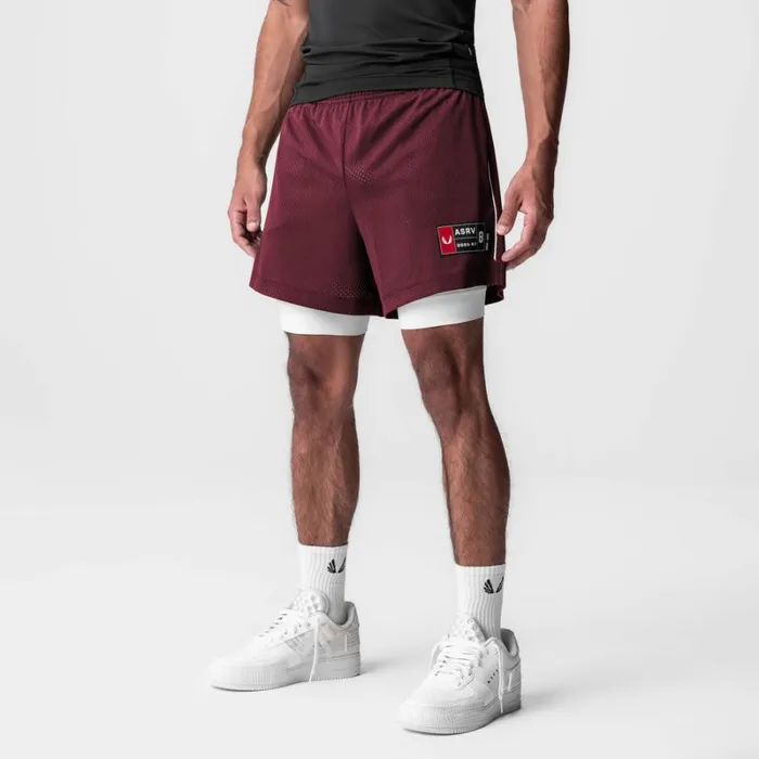 ASRV Shorts Men IonMesh 5034 Liner Short Crimson Red