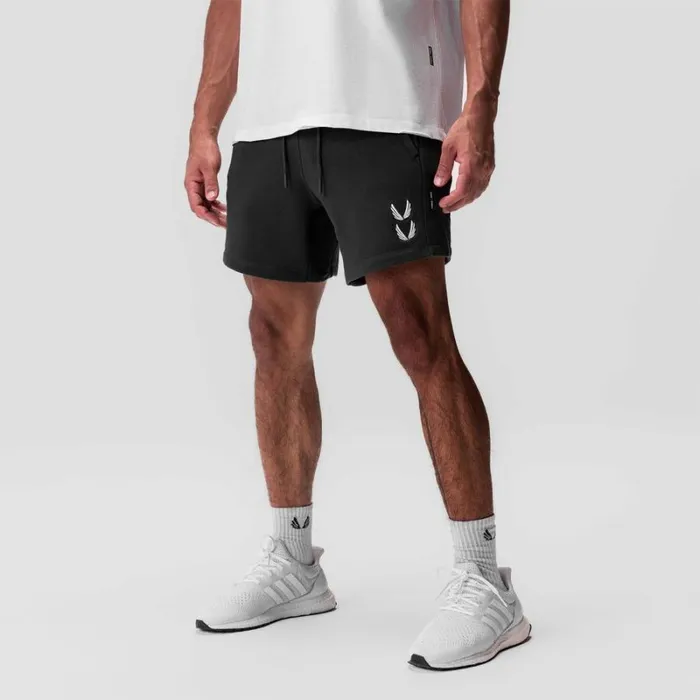 ASRV Shorts Men TechTerry Sidelock Sweat Short Black 034stacked Wings034