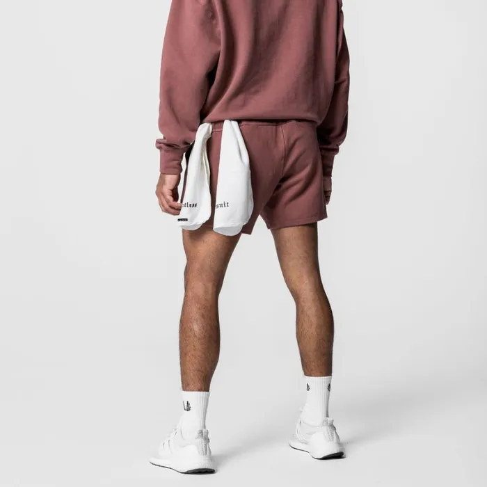 ASRV Shorts Men TechTerry Sweat Short Red Earth