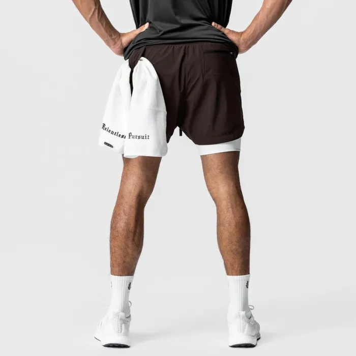ASRV Shorts Men TETRALITE 5034 Liner Short Dark Earthwhite