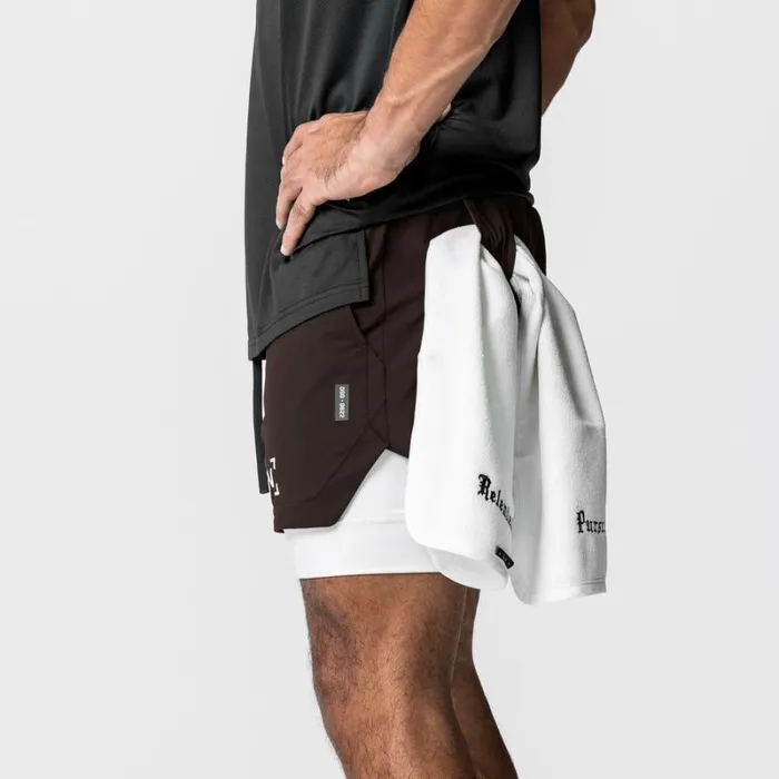 ASRV Shorts Men TETRALITE 5034 Liner Short Dark Earthwhite