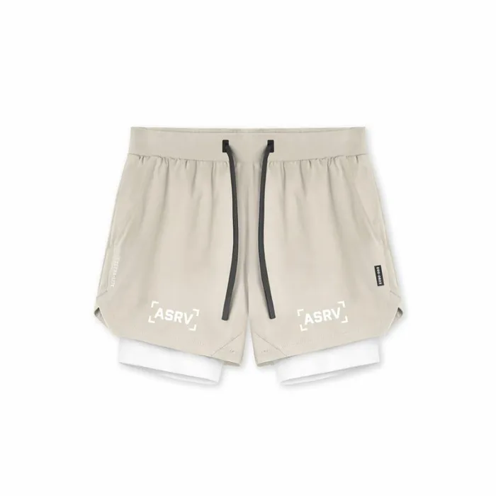 ASRV Shorts Men TETRALITE 5034 Liner Short Sand Smokewhite