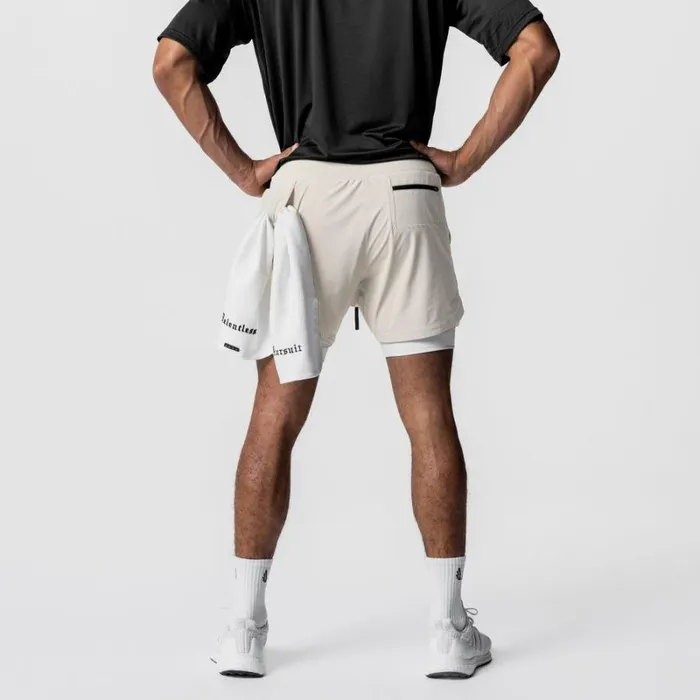 ASRV Shorts Men TETRALITE 5034 Liner Short Sand Smokewhite