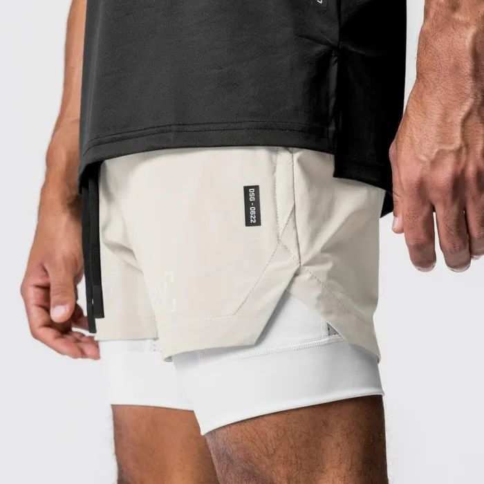 ASRV Shorts Men TETRALITE 5034 Liner Short Sand Smokewhite