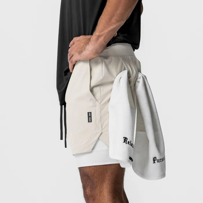 ASRV Shorts Men TETRALITE 5034 Liner Short Sand Smokewhite