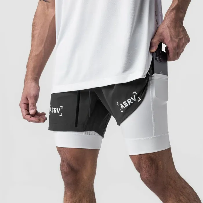 ASRV Shorts Men TetraLite 5034 Liner Short Space Grey 034bracket034white
