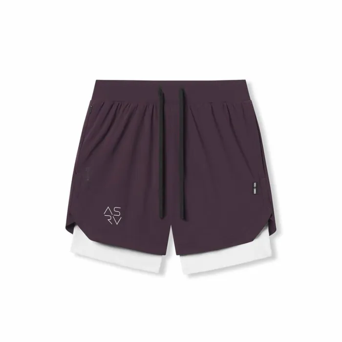 ASRV Shorts Men TetraLite 7034 Liner Short Deep Purple 034cyber034white