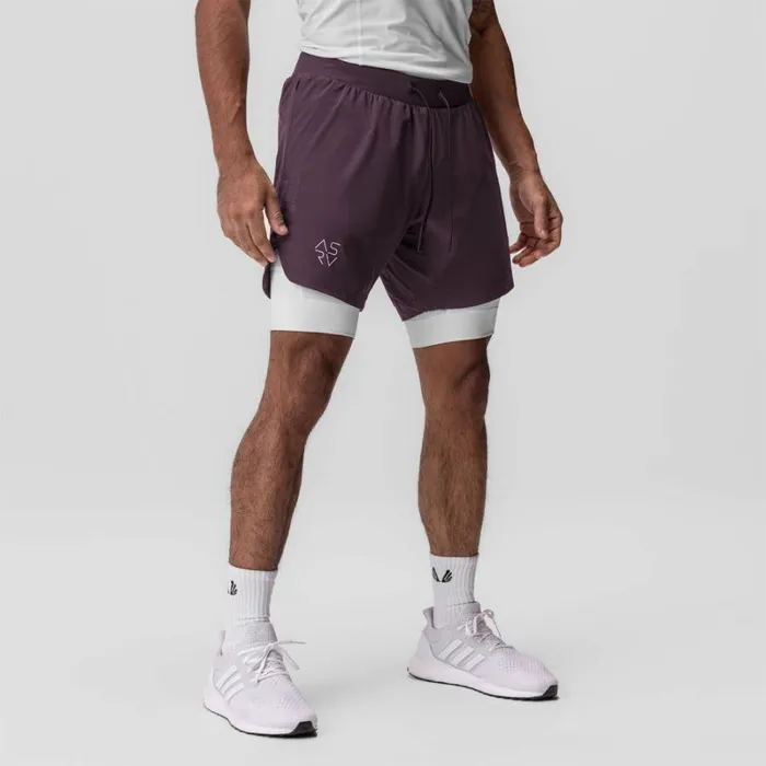 ASRV Shorts Men TetraLite 7034 Liner Short Deep Purple 034cyber034white