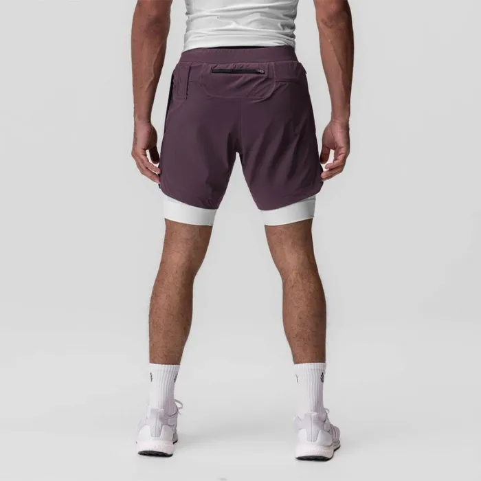 ASRV Shorts Men TetraLite 7034 Liner Short Deep Purple 034cyber034white