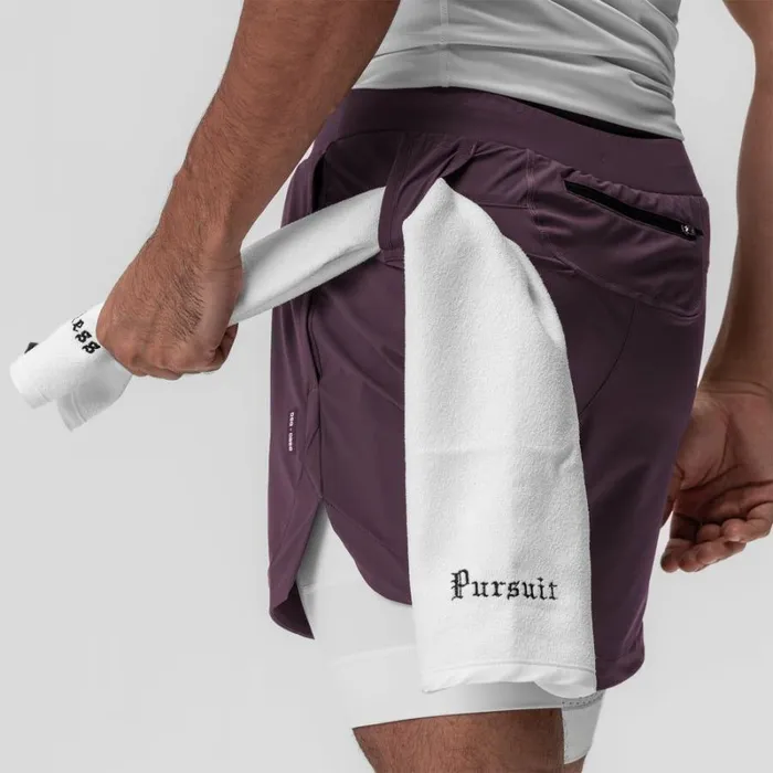 ASRV Shorts Men TetraLite 7034 Liner Short Deep Purple 034cyber034white