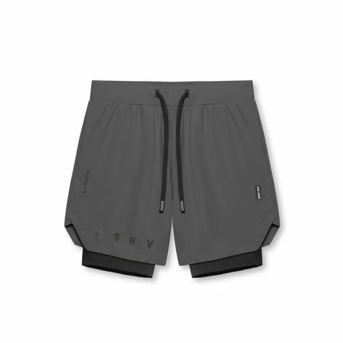 ASRV Shorts Men TetraLite 7034 Liner Short Space Grey 034asrv034black