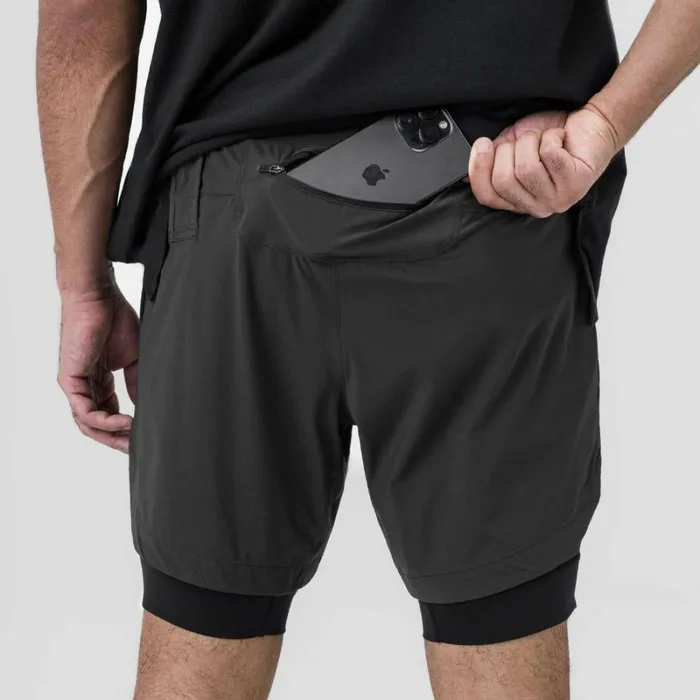 ASRV Shorts Men TetraLite 7034 Liner Short Space Grey 034asrv034black