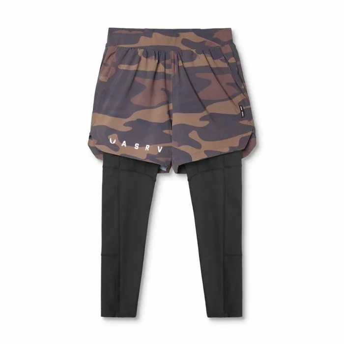 ASRV Shorts Men Ultralight 2in1 Legging Short Rust Camo