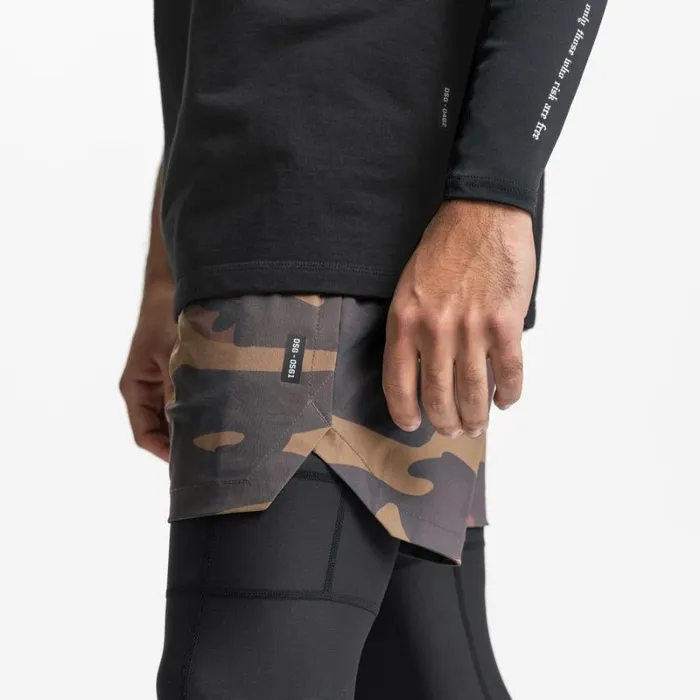ASRV Shorts Men Ultralight 2in1 Legging Short Rust Camo