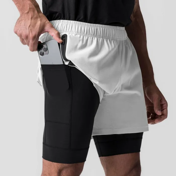 ASRV Shorts Men Ultralite 6034 Liner Short Whiteblack