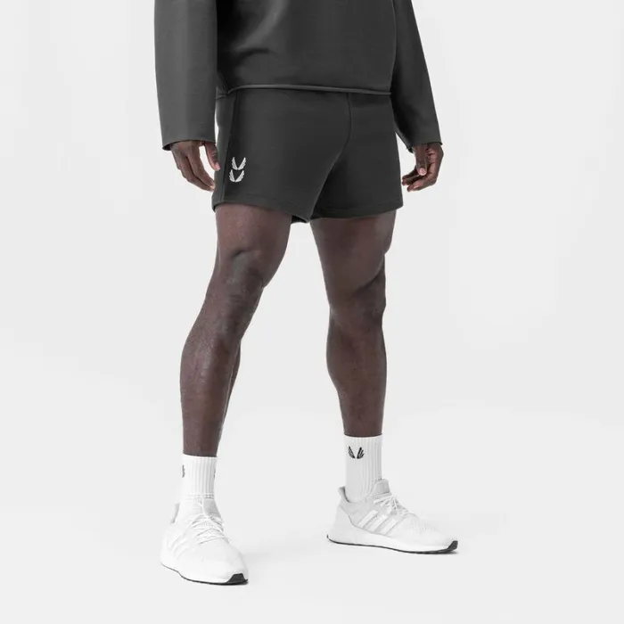 ASRV Shorts Men Waffle Knit Sweat Short Space Grey